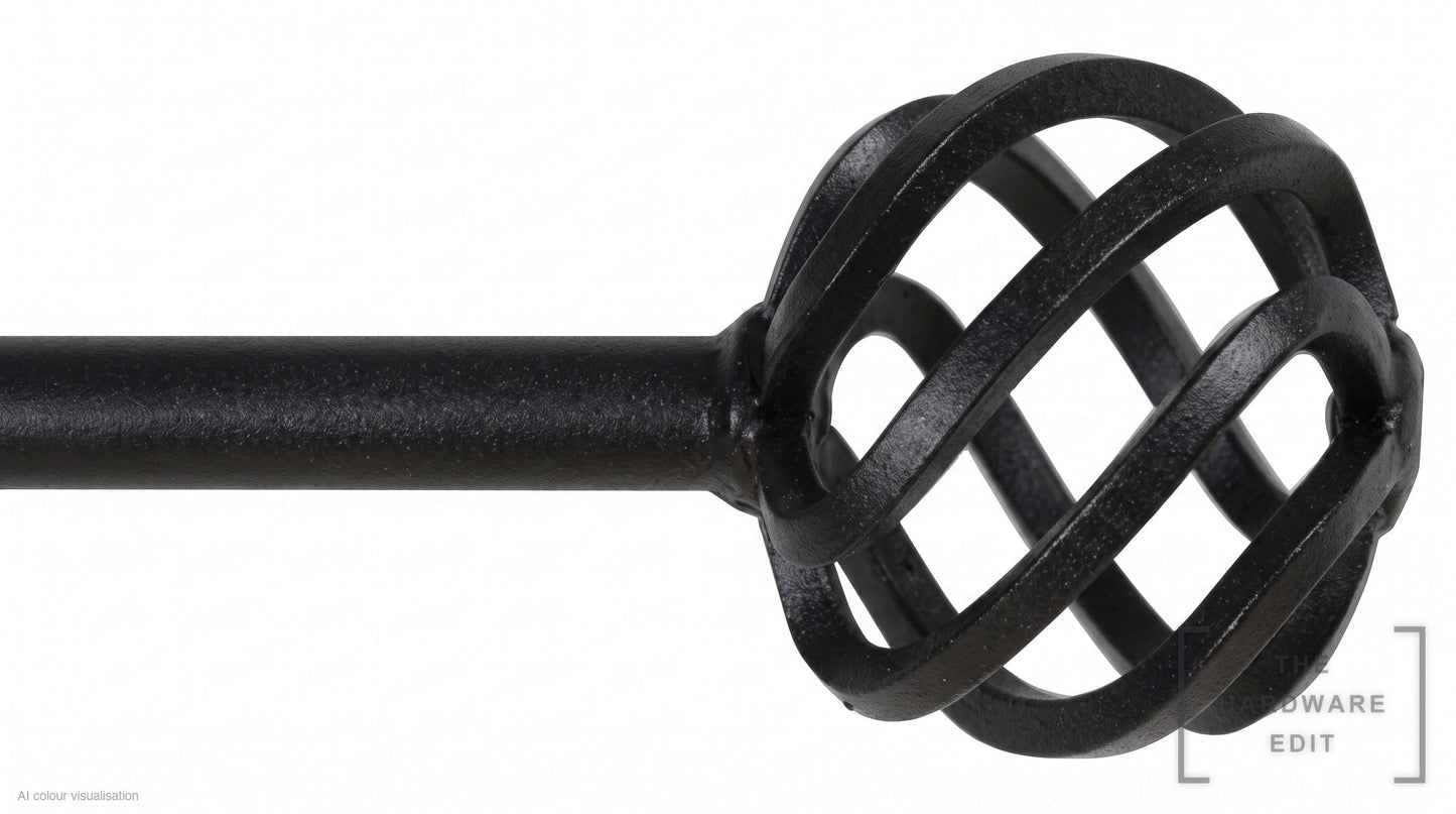 Basket finial – Black (AI colour visualisation)