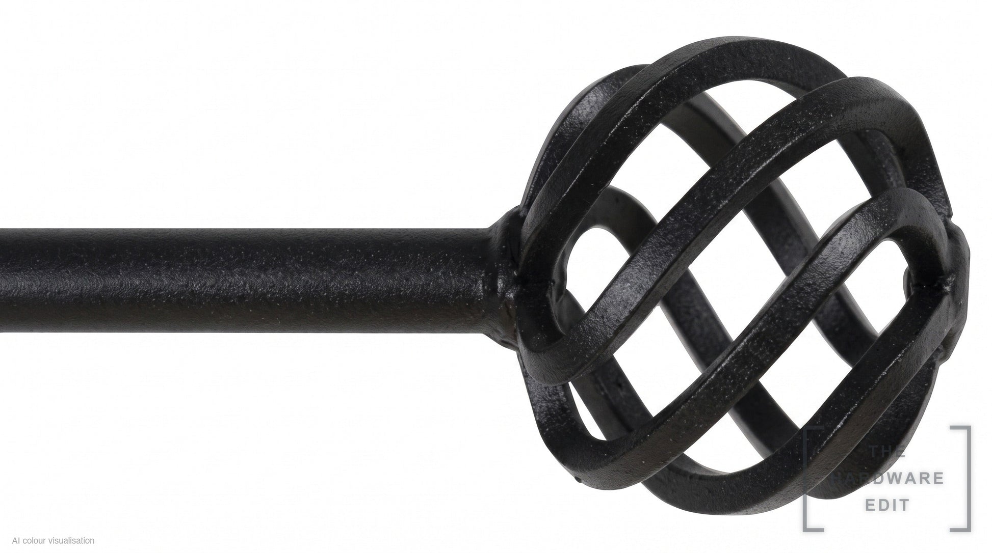 Basket finial – Black (AI colour visualisation)