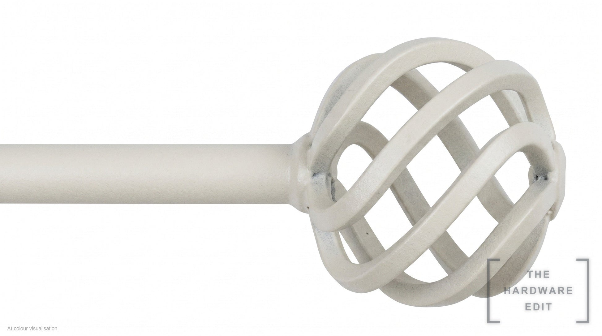 Basket finial – Chalk (AI colour visualisation)