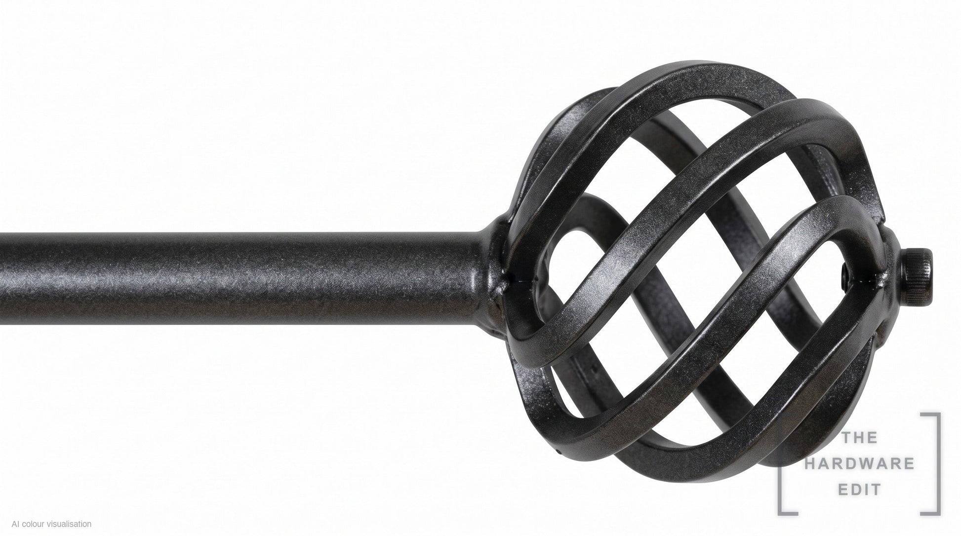 Basket finial – Graphite (AI colour visualisation)