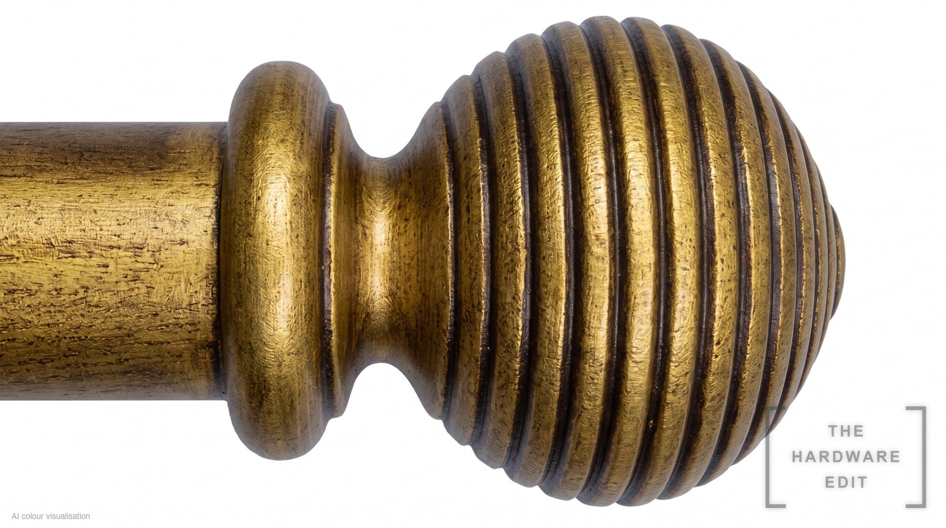Beehive finial – Antique Gilded (AI colour visualisation)