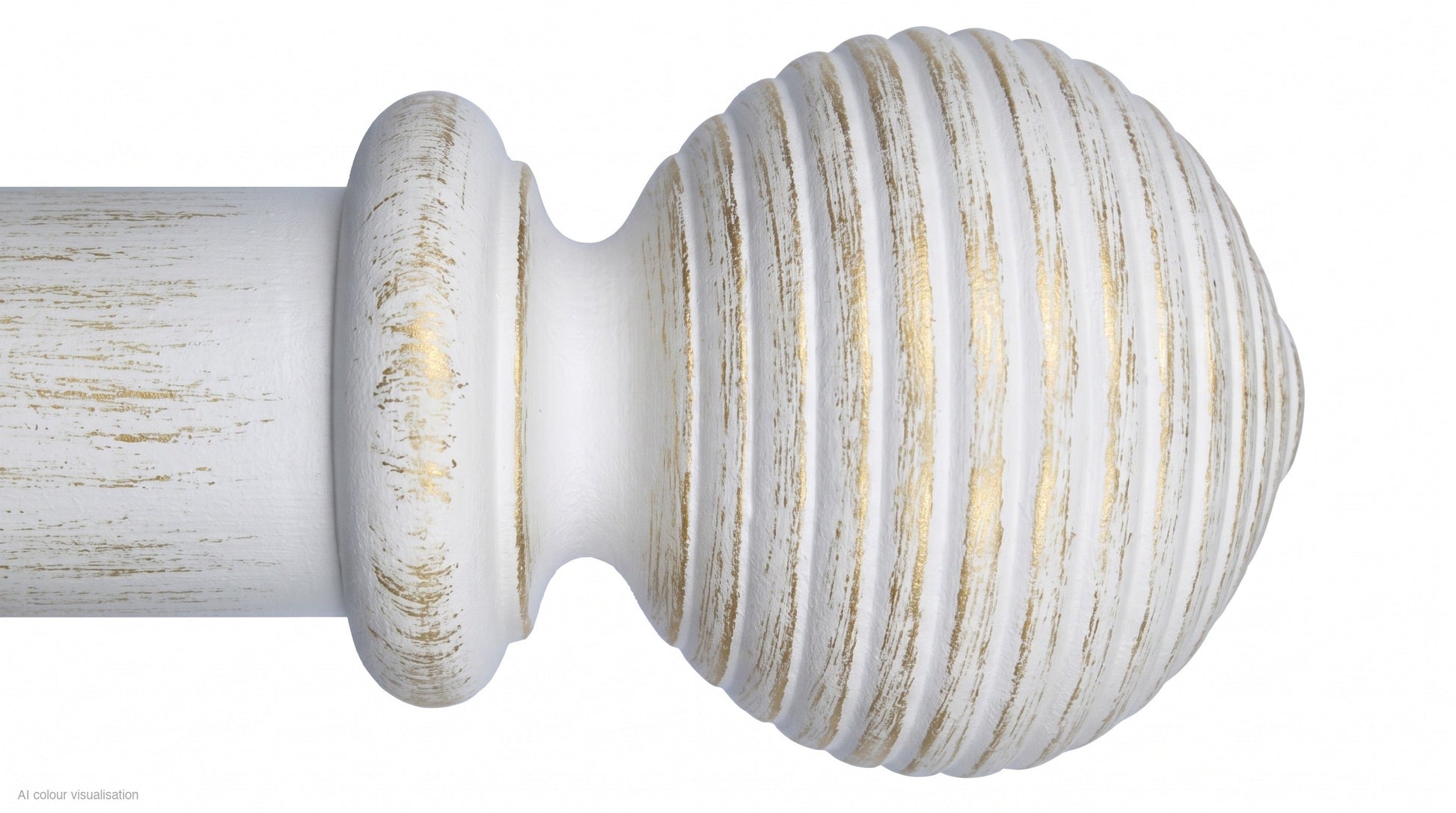 Beehive finial – Gold over White (AI colour visualisation)