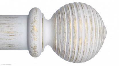 Beehive finial – Gold over White (AI colour visualisation)