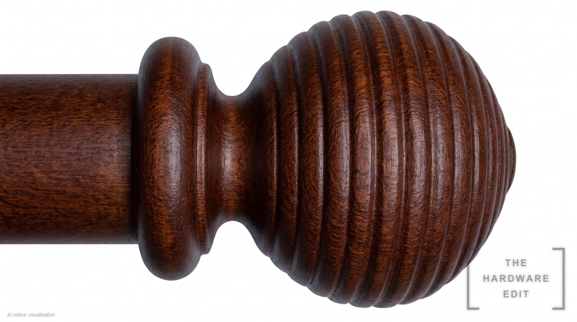 Beehive finial – Natural Mahogany (AI colour visualisation)