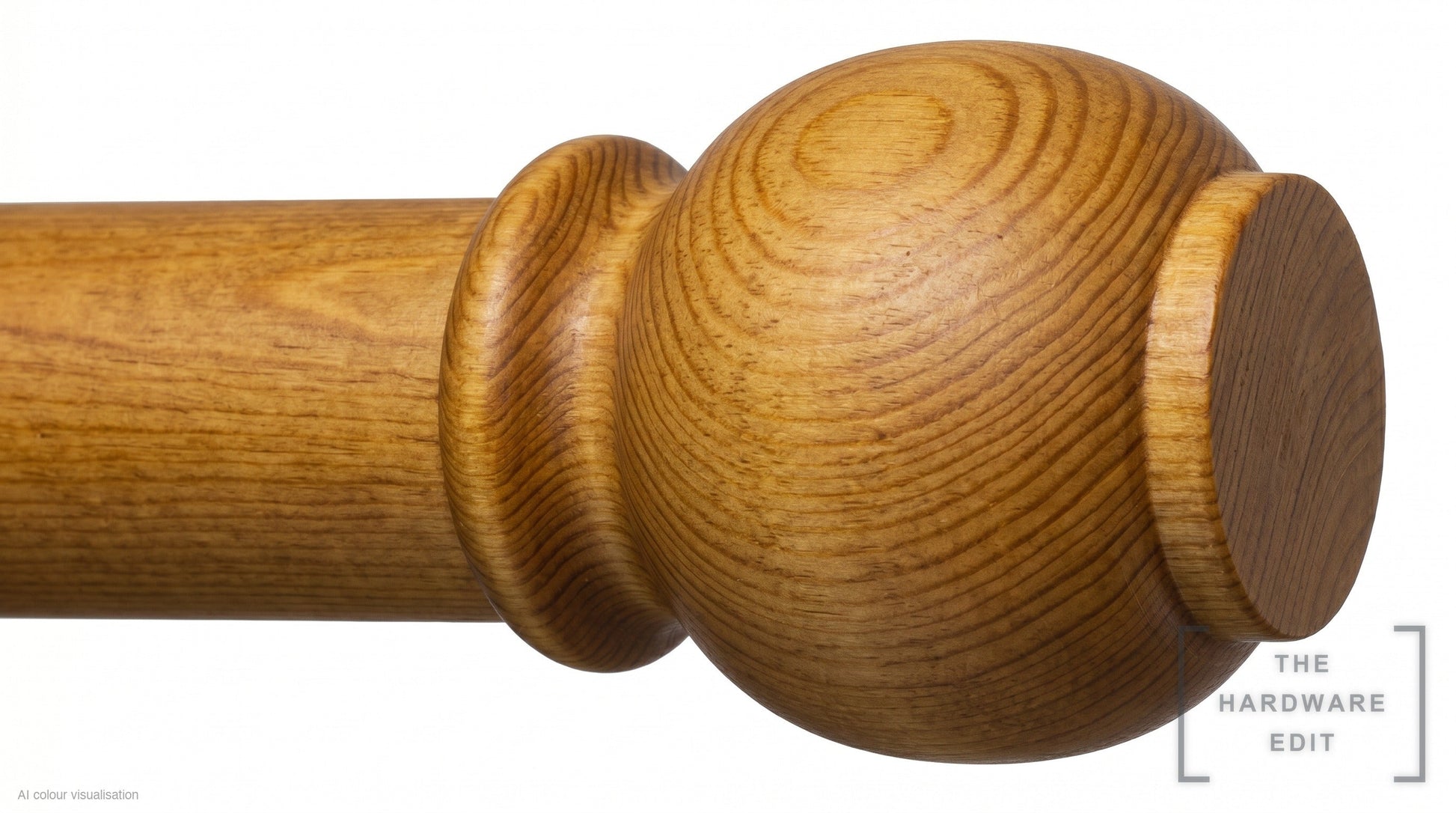 Button finial – Antique Pine (AI colour visualisation)