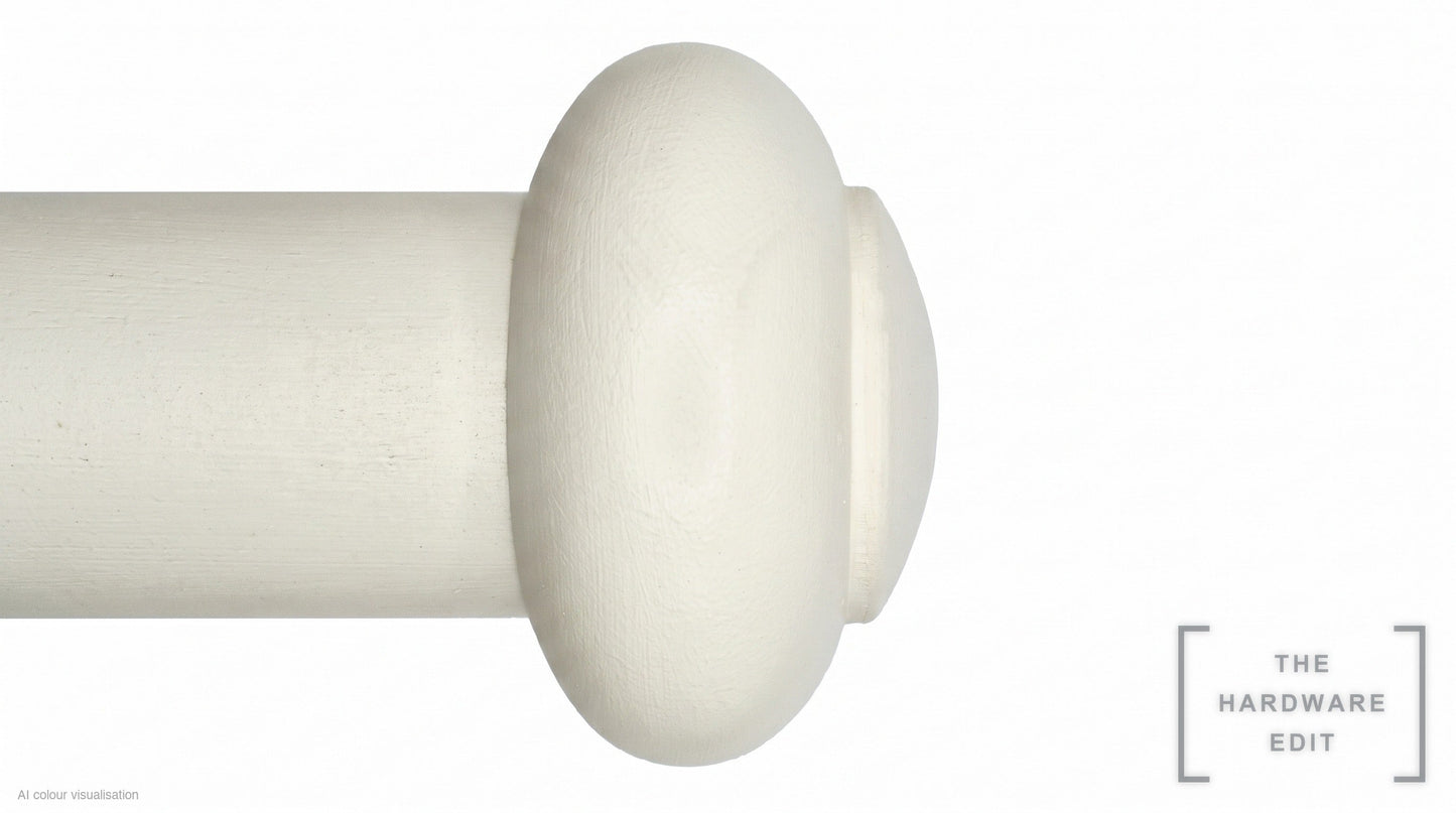 Button finial – Chalk (AI colour visualisation)