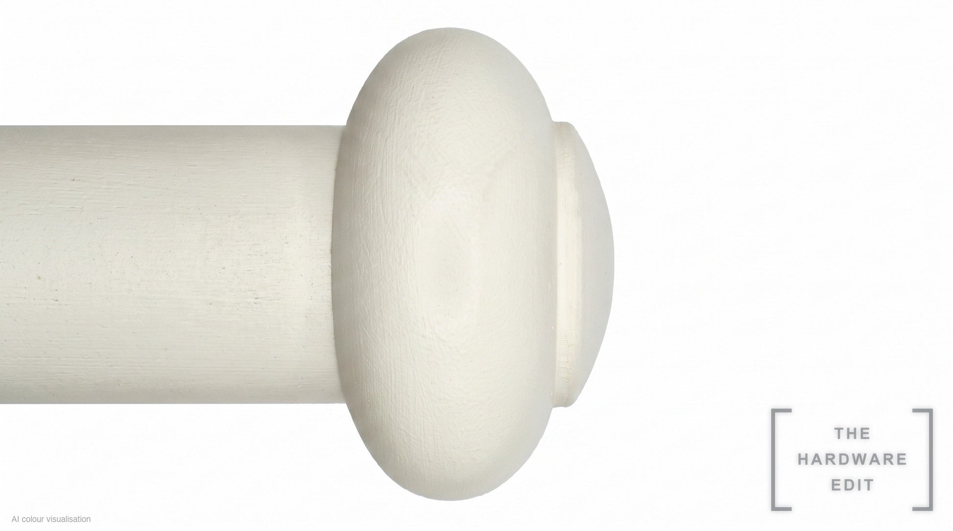 Button finial – Chalk (AI colour visualisation)
