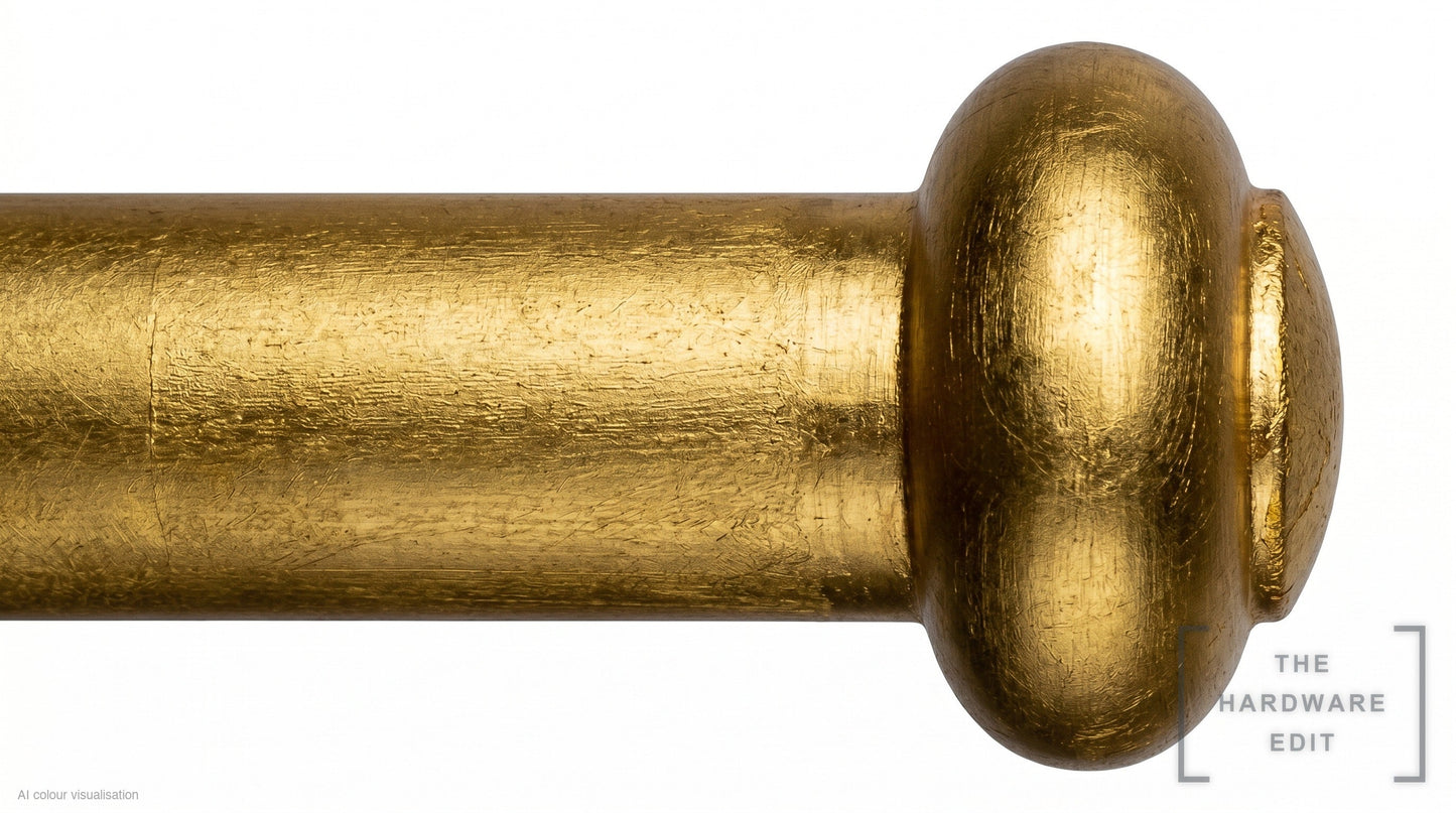 Button finial – Gilded (AI colour visualisation)