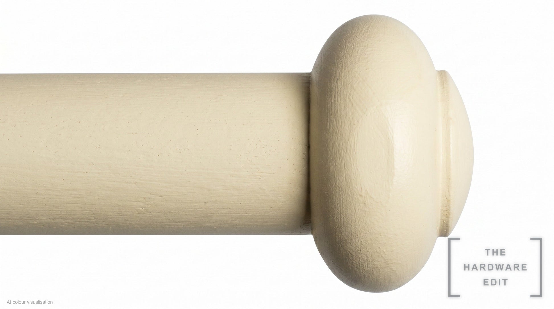 Button finial – Ivory (AI colour visualisation)