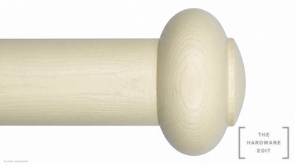 Button finial – Ivory Woodwash (AI colour visualisation)