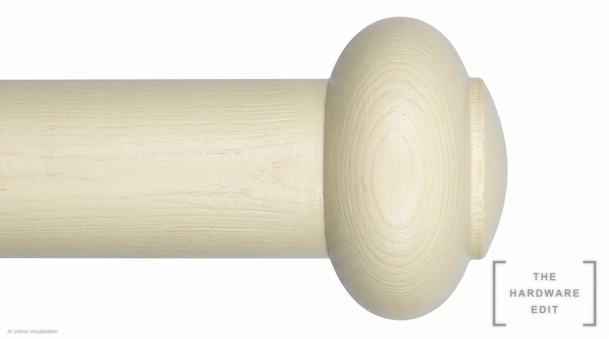 Button finial – Ivory Woodwash (AI colour visualisation)