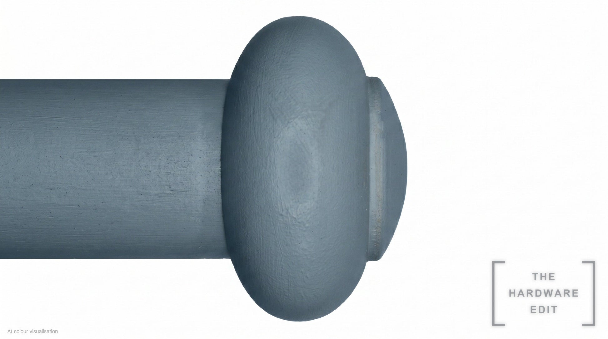 Button finial – Slate (AI colour visualisation)