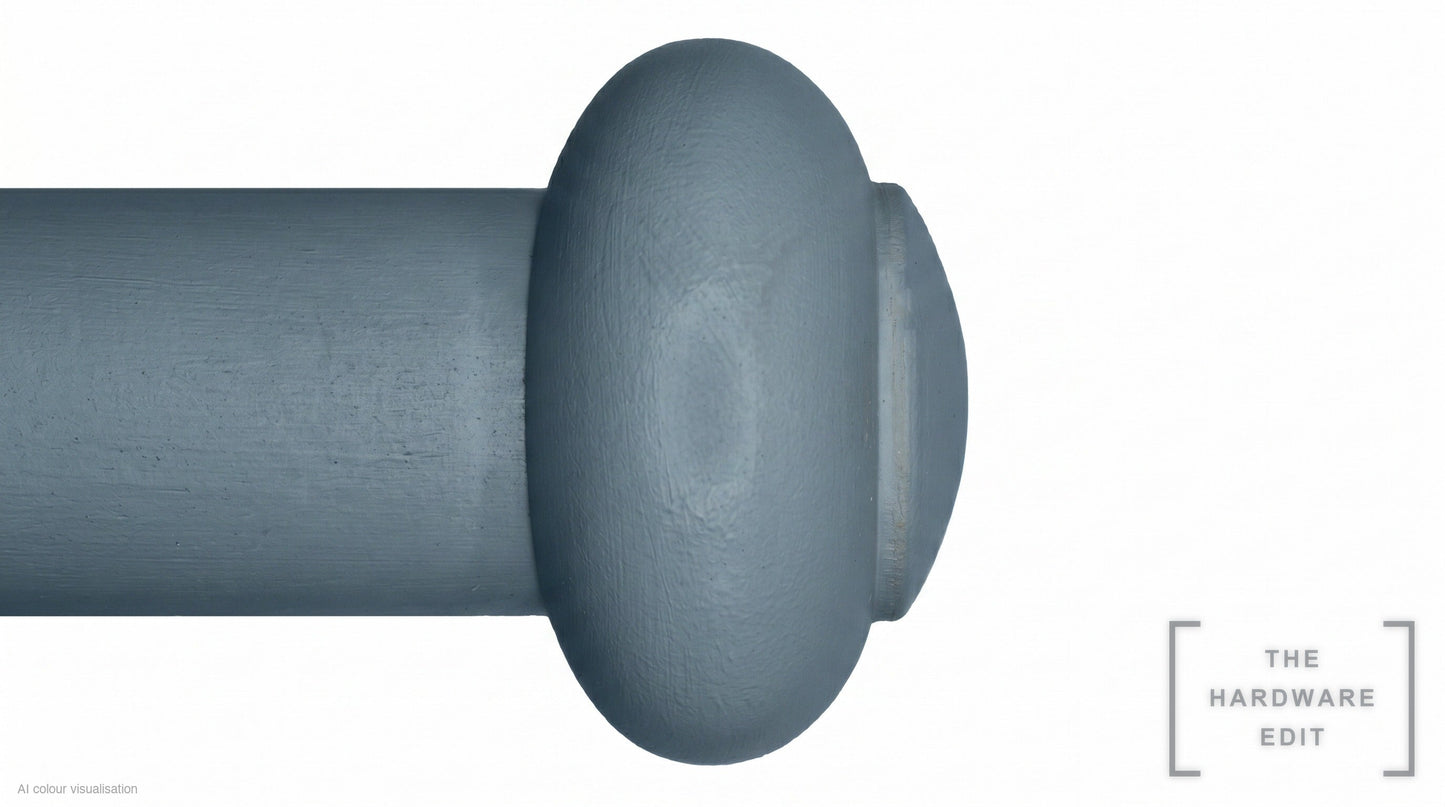 Button finial – Slate (AI colour visualisation)