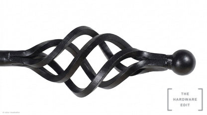 Cage finial – Black (AI colour visualisation)