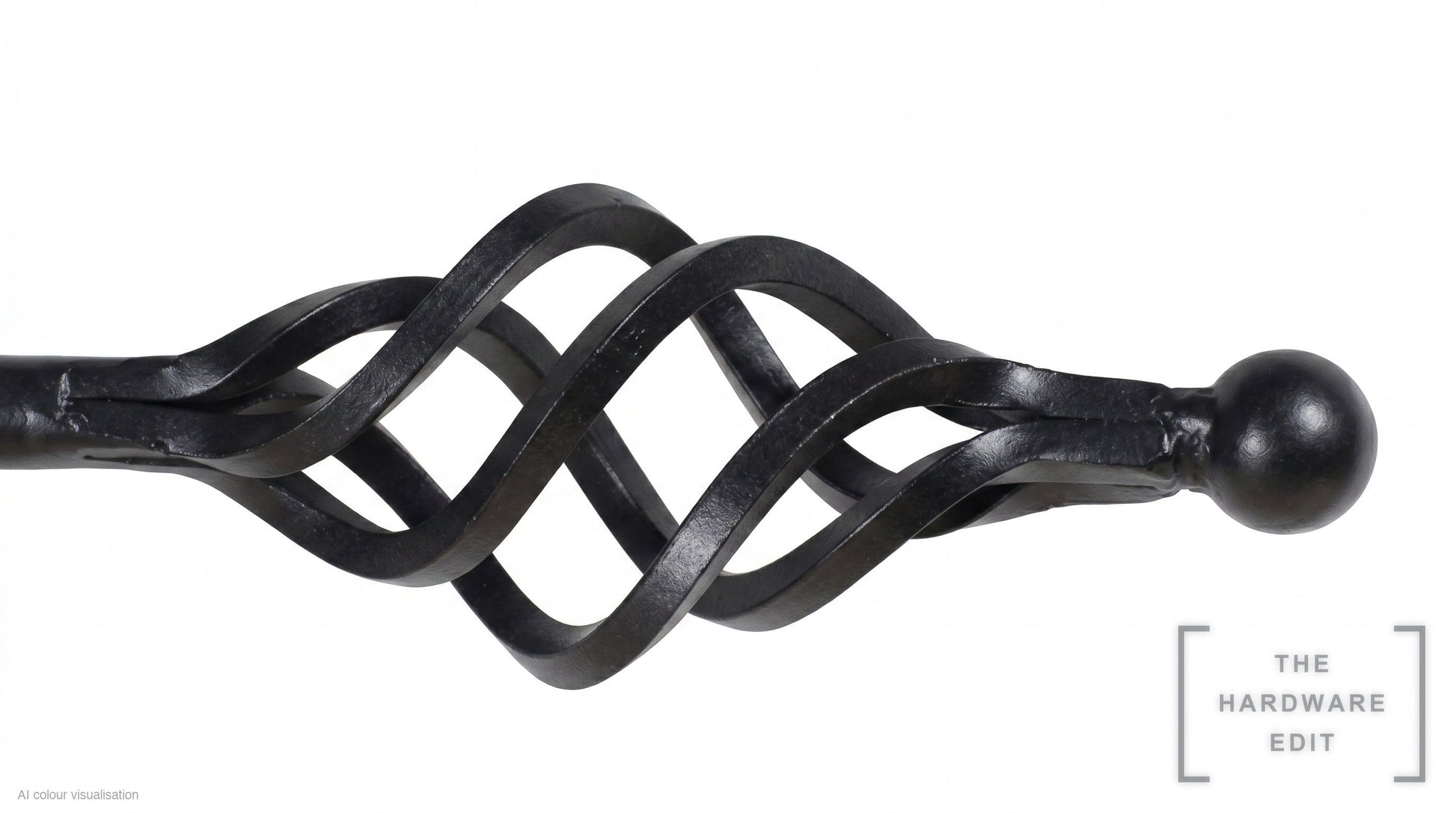 Cage finial – Black (AI colour visualisation)