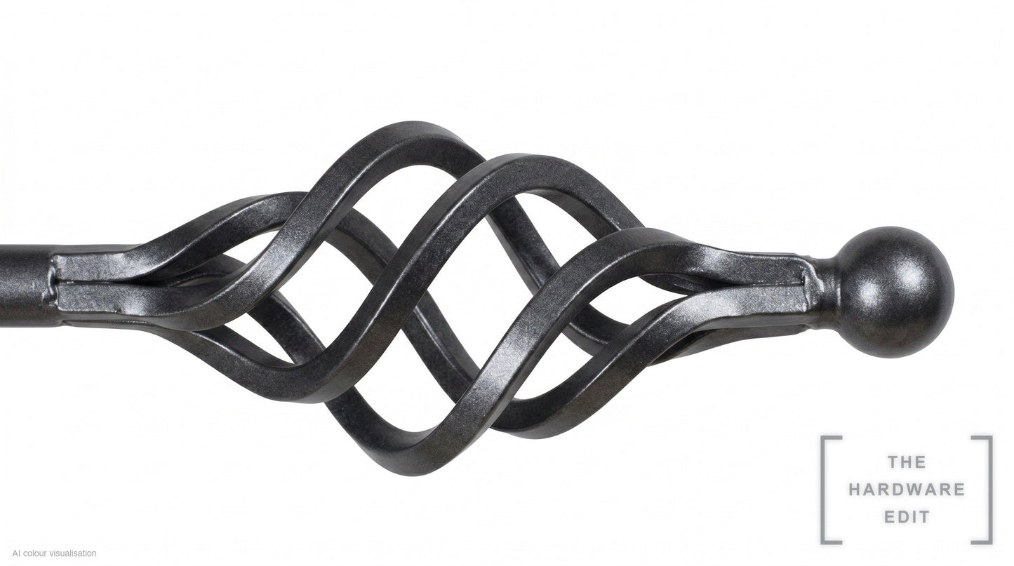 Cage finial – Graphite (AI colour visualisation)