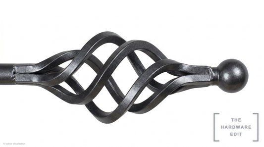 Cage finial – Graphite (AI colour visualisation)