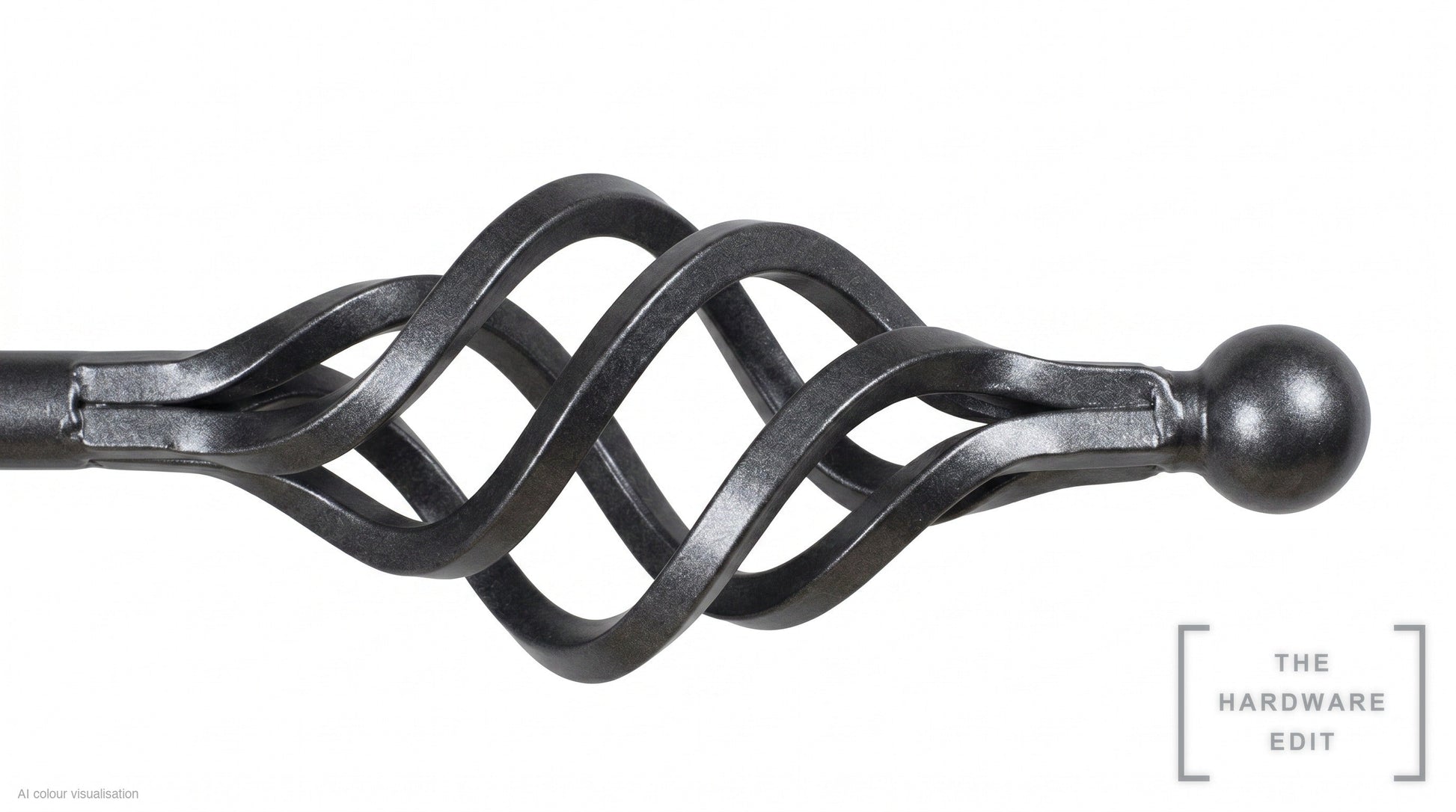Cage finial – Graphite (AI colour visualisation)