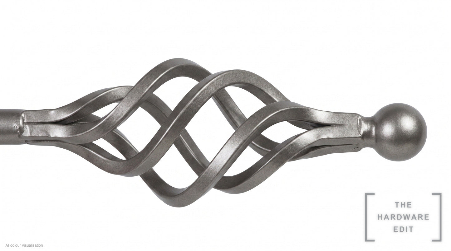 Cage finial – Pewter (AI colour visualisation)