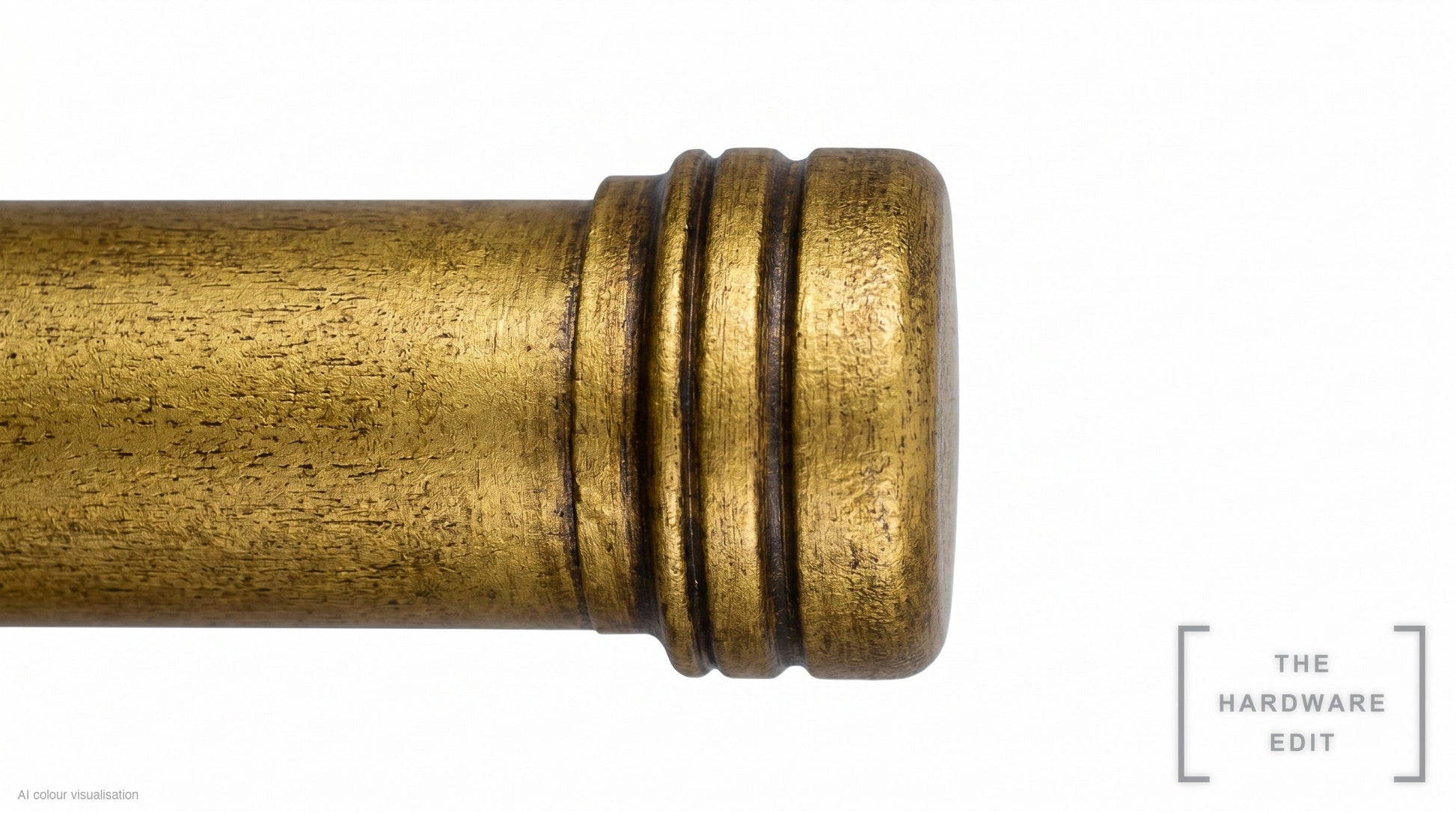 Cap finial – Antique Gilded (AI colour visualisation)