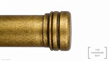 Cap finial – Antique Gilded (AI colour visualisation)