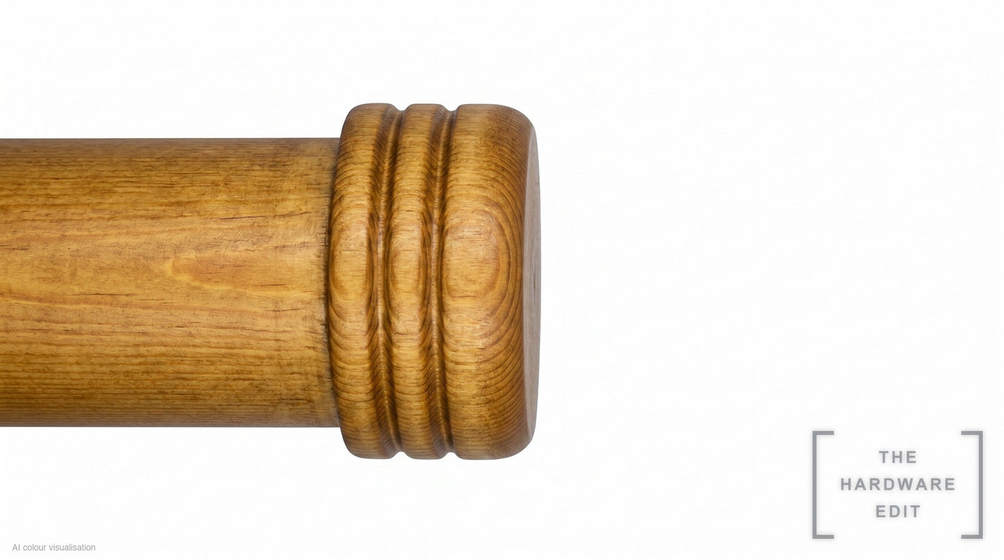 Cap finial – Antique Pine (AI colour visualisation)
