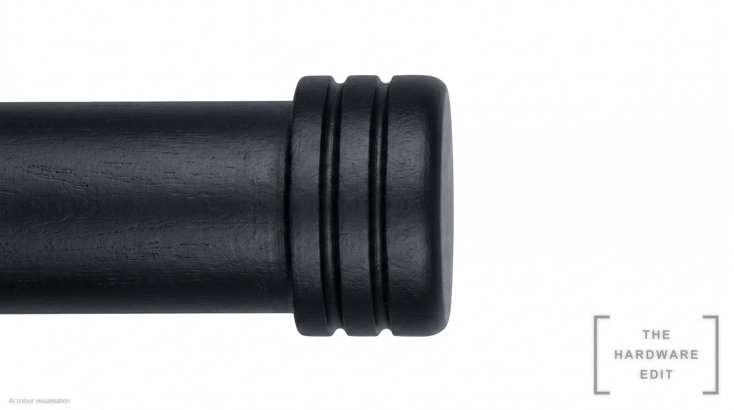 Cap finial – Black (AI colour visualisation)