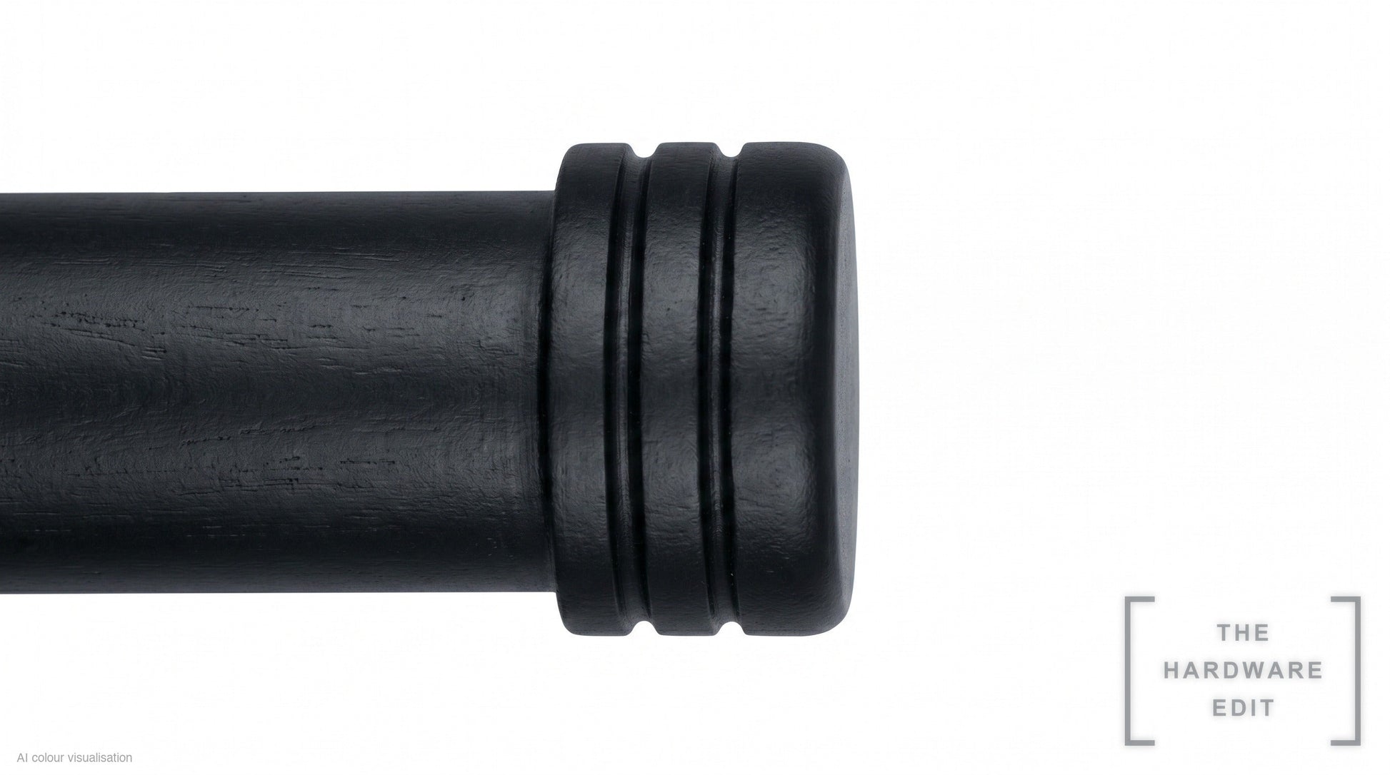 Cap finial – Black (AI colour visualisation)