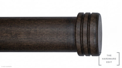 Cap finial – Walnut (AI colour visualisation)