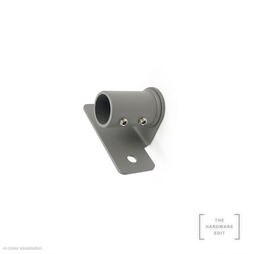 Café rod face fix bracket, short projection, Nimbus