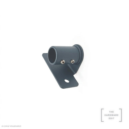 Café rod face fix bracket, short projection, Slate