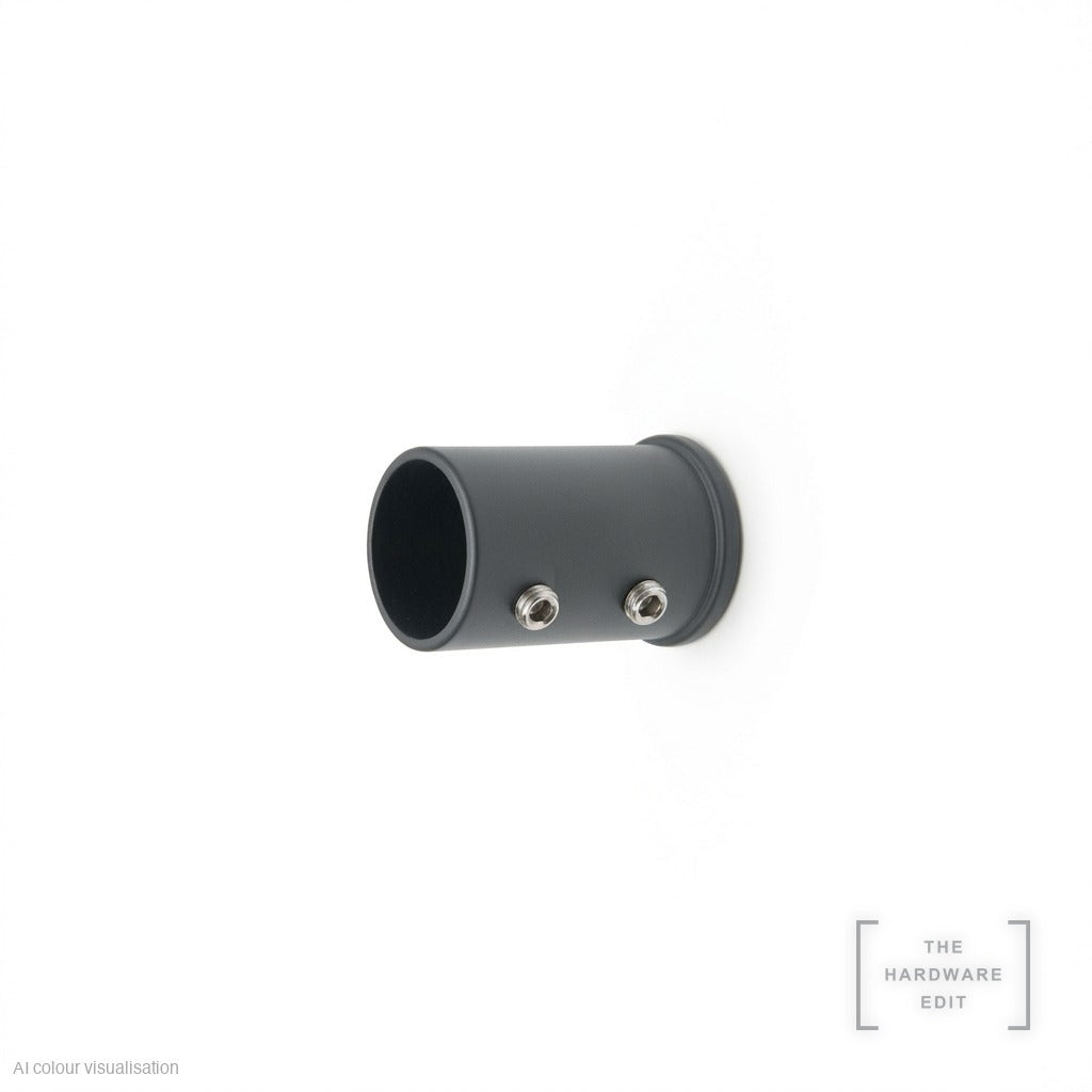 Café rod recess fix bracket, Graphite