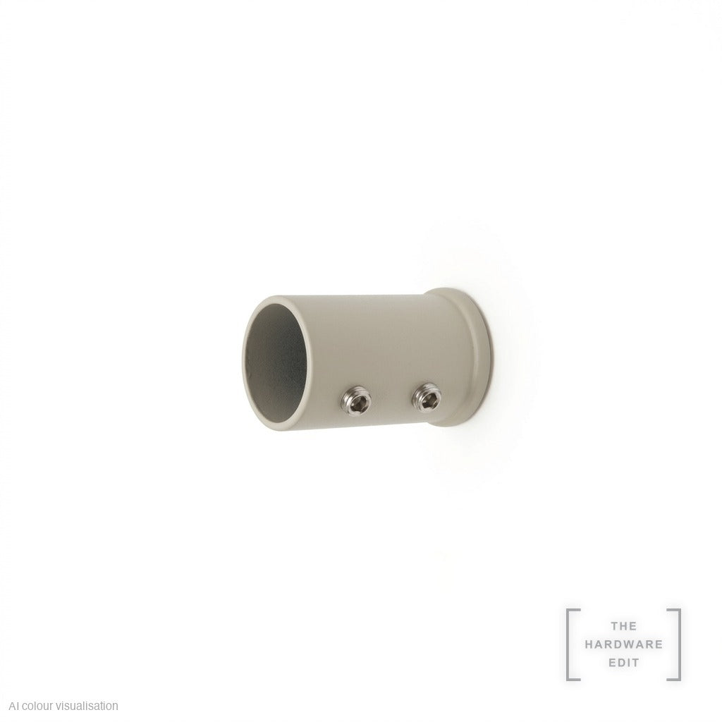 Café rod recess fix bracket, Oyster
