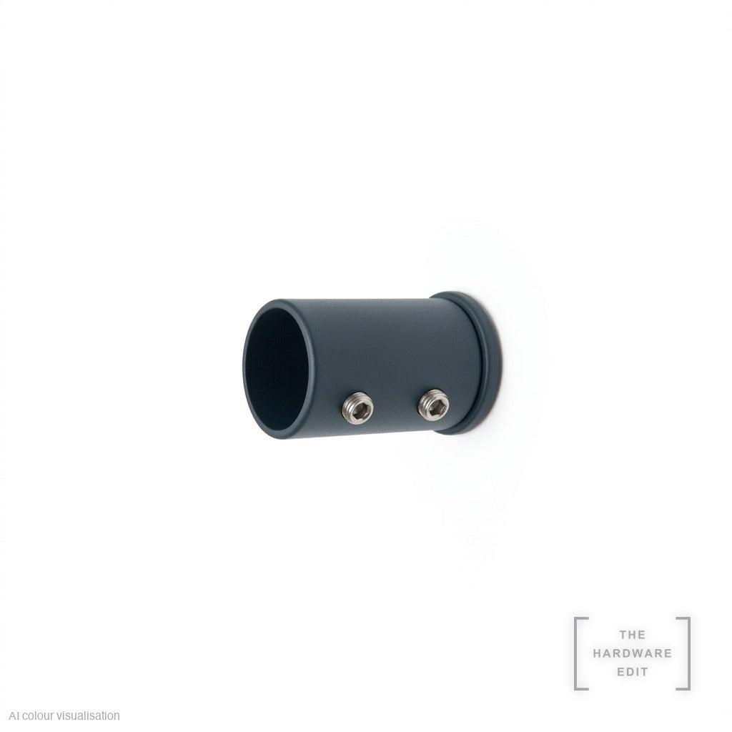 Café rod recess fix bracket, Slate