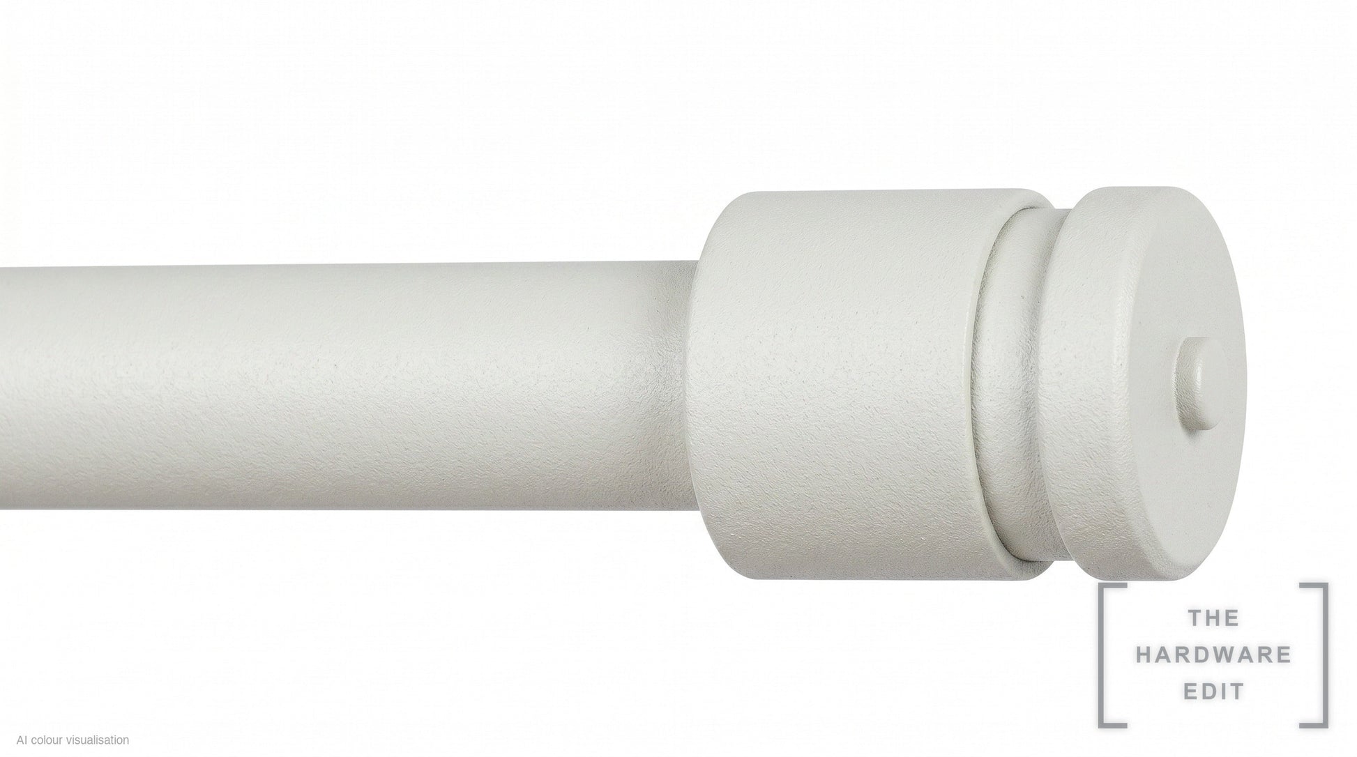Collar finial – Chalk (AI colour visualisation)