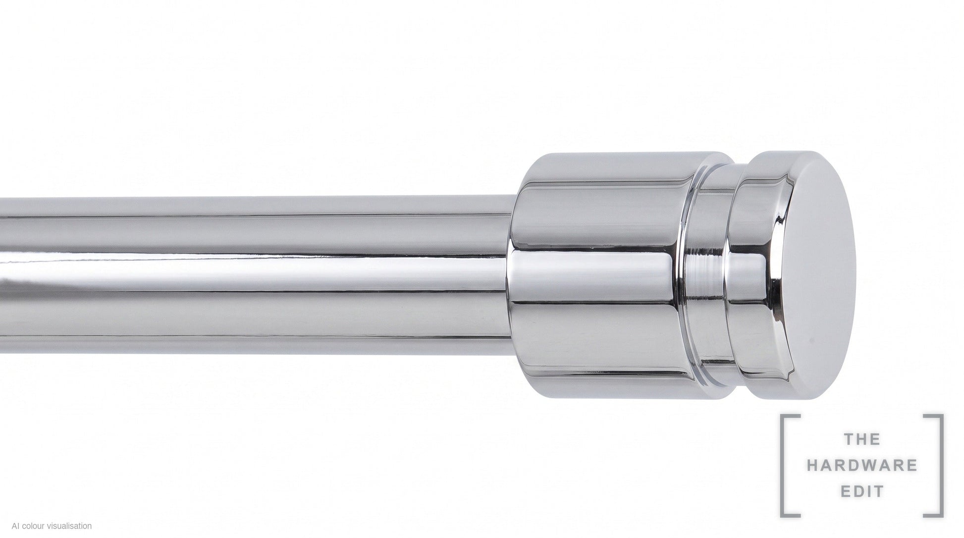 Collar finial – Chrome (AI colour visualisation)