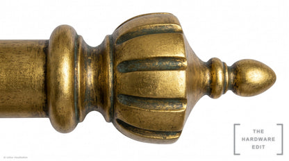 Crown finial – Antique Gilded (AI colour visualisation)