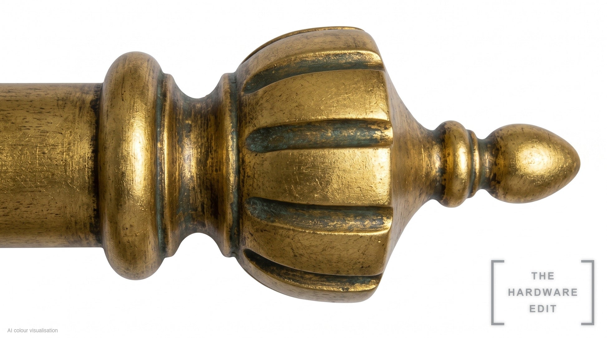Crown finial – Antique Gilded (AI colour visualisation)