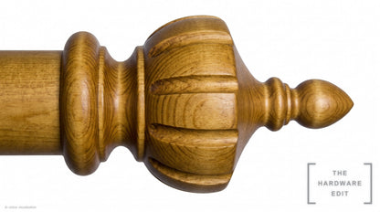 Crown finial – Antique Pine (AI colour visualisation)