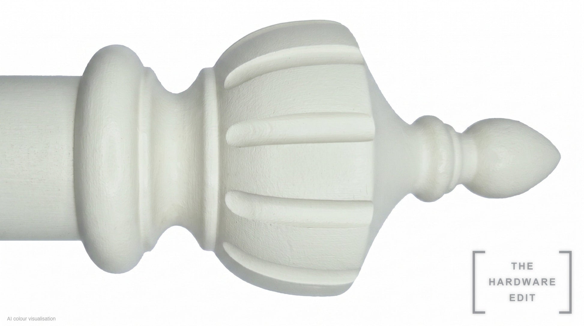 Crown finial – Chalk (AI colour visualisation)