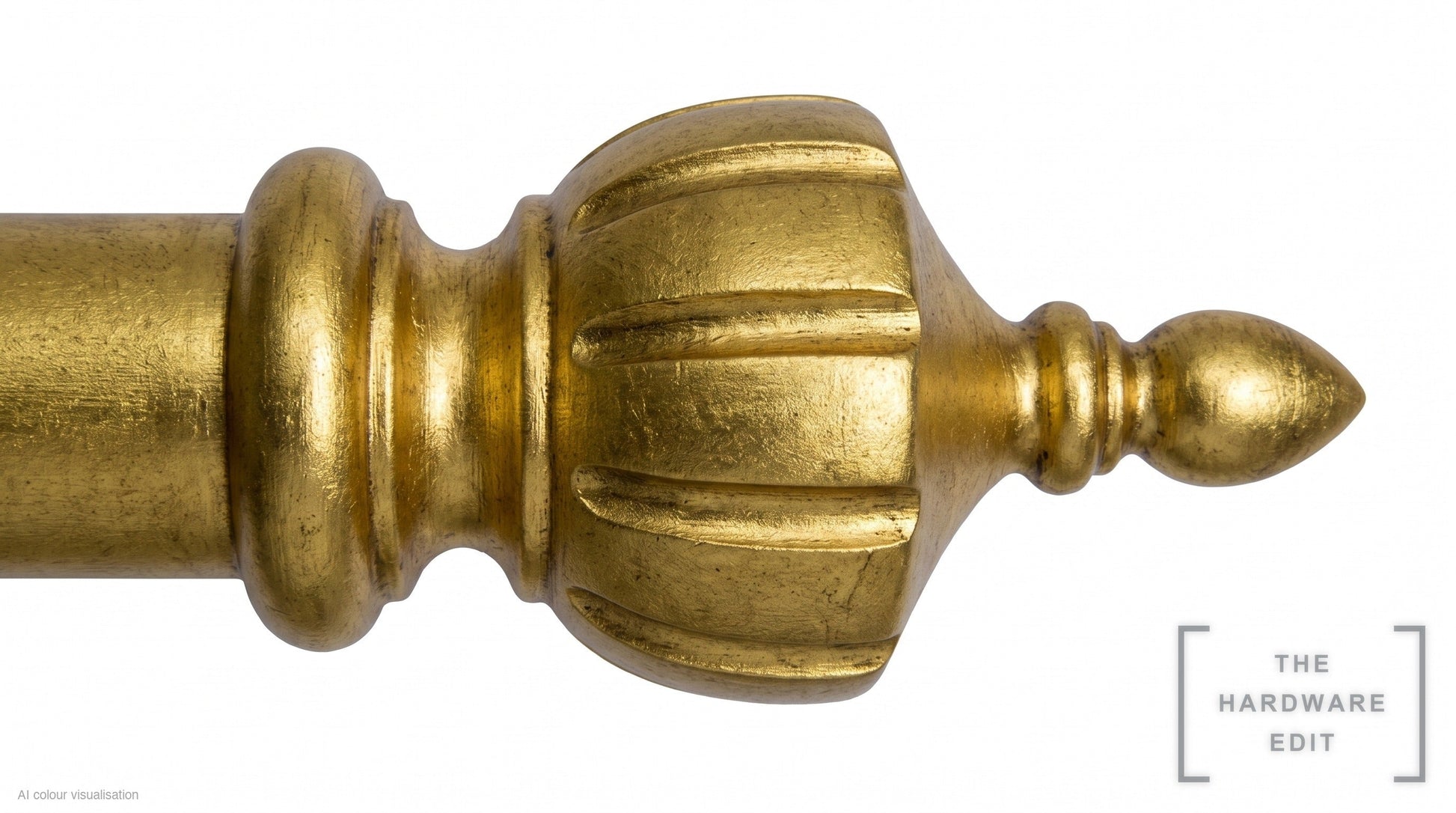 Crown finial – Gilded (AI colour visualisation)