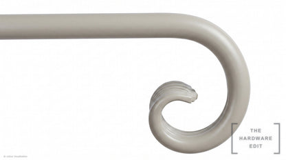 Curl finial – Ash (AI colour visualisation)