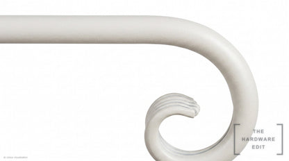 Curl finial – Chalk (AI colour visualisation)
