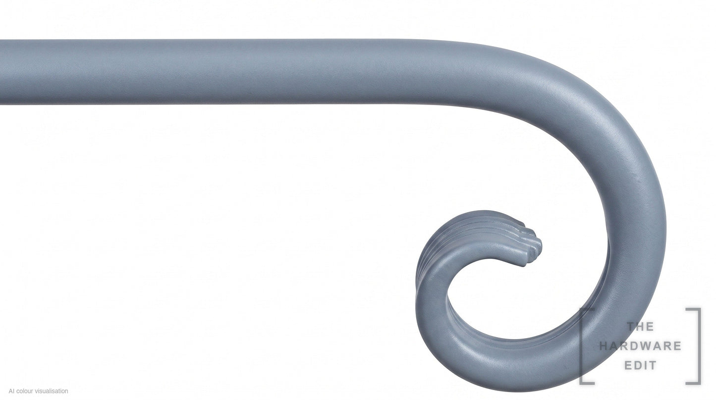 Curl finial – Nimbus (AI colour visualisation)