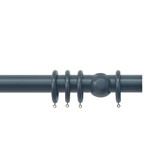 Jones Estate 48mm Wooden Curtain Pole, Airforce