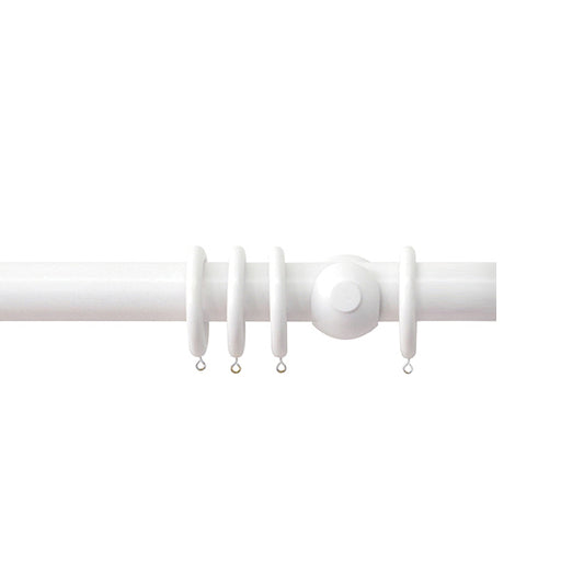 Jones Estate 48mm Wooden Curtain Pole, Alabaster