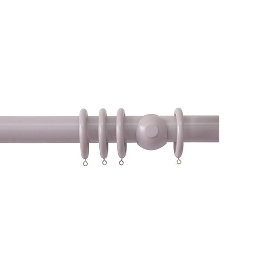 Jones Estate 48mm Wooden Curtain Pole, Heather