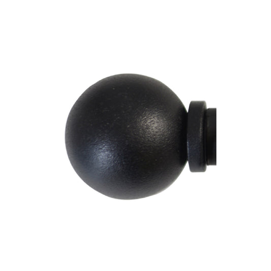 Jones Foundry 19mm Metal Curtain Pole, Textured Black