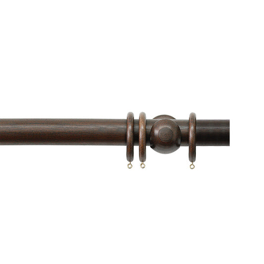 Jones Grande 63mm Wooden Curtain Pole, Oak