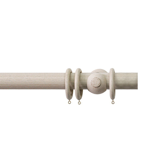 Jones Grande 63mm Wooden Curtain Pole, Putty